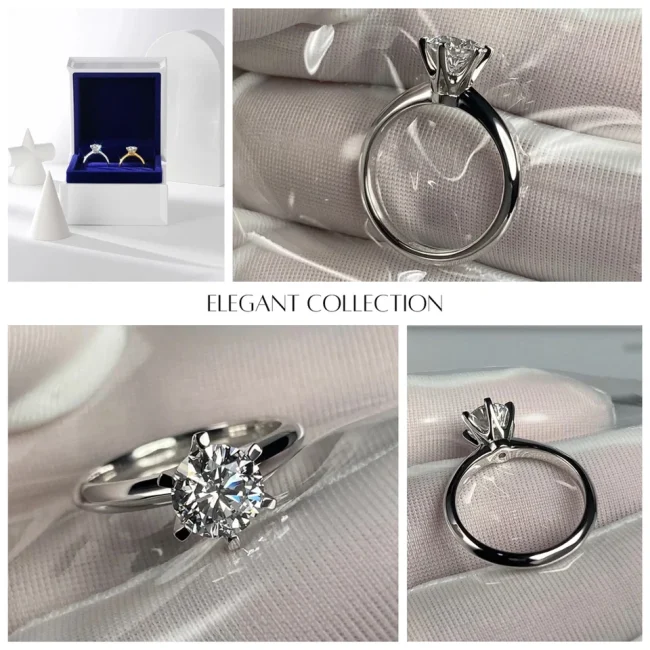 Radiant Solitaire 1ct/2ct/3ct Lab Diamond Ring 10k 18k Solid Gold| IGI Certified