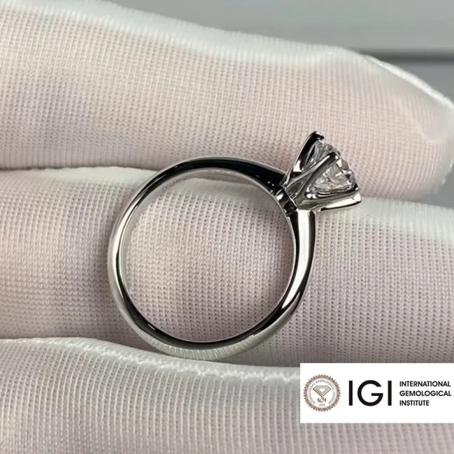 Radiant Solitaire 1ct/2ct/3ct Lab Diamond Ring 10k 18k Solid Gold| IGI Certified