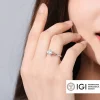 Radiant Solitaire 1ct/2ct/3ct Lab Diamond Ring 10k 18k Solid Gold| IGI Certified
